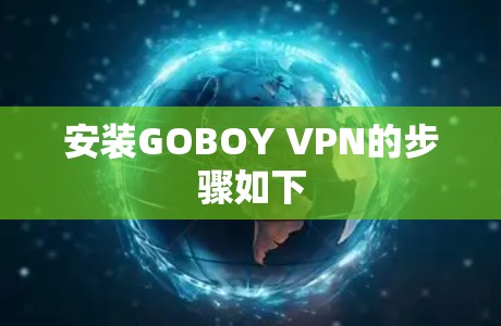 安装GOBOY VPN的步骤如下