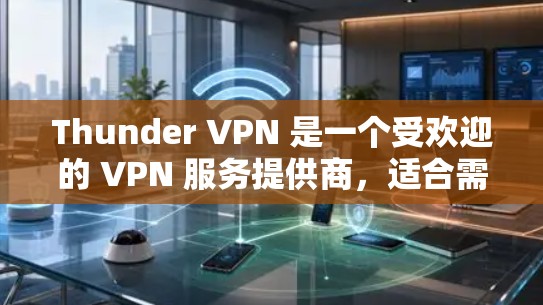 Thunder VPN 是一个受欢迎的 VPN 服务提供商,适合需要保护隐私和安全,或者访问受限地区内容的用户。以下是对 Thunder VPN 的推荐和详细分析