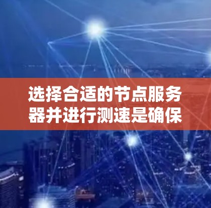 选择合适的节点服务器并进行测速是确保网络性能的重要步骤。以下是一些详细的指导和建议