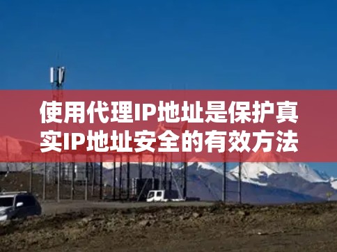 使用代理IP地址是保护真实IP地址安全的有效方法。以下是详细的步骤指南 使用代理IP地址是保护真实IP地址安全的有效方法。以下是详细的步骤指南