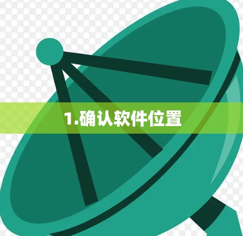 1.确认软件位置 1.确认软件位置