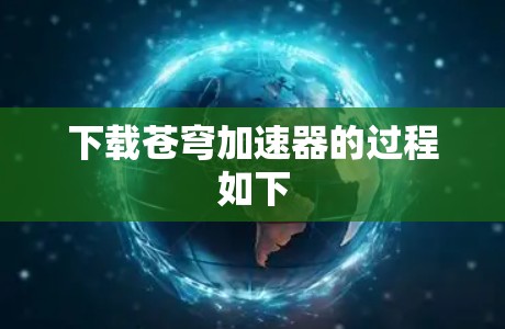 下载苍穹加速器的过程如下