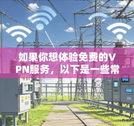 如果你想体验免费的VPN服务，以下是一些常见免费VPN的选择和使用方法。请注意，免费VPN可能会有使用限制或广告，请确保在合法范围内使用